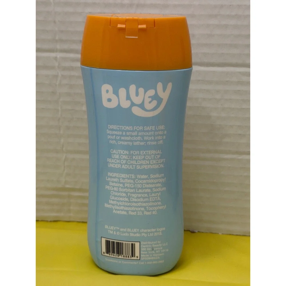 Bluey 3-in-1 Shampoo Conditioner Body Wash & Strawberry Body Wash Set 8oz 2pk